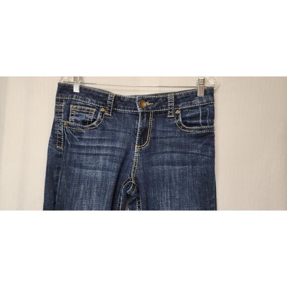 Rock & Republic Jeans Women's 16M Blue Studded BERLIN Boot Cut Denim Jeans - Picture 4 of 5